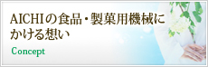 AICHIの食品・製菓用機械にかける想い